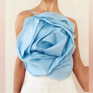 Cult Gaia Rosa Top Blue